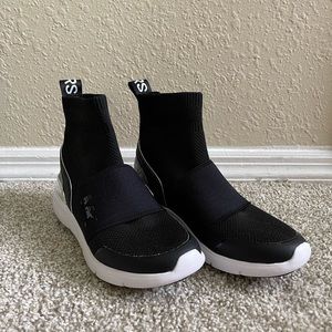 Michael Kors Sock Sneakers size 5 black & white